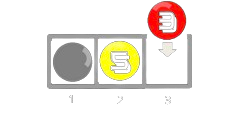 Row example — a 3 explodes when the row is 3 wide