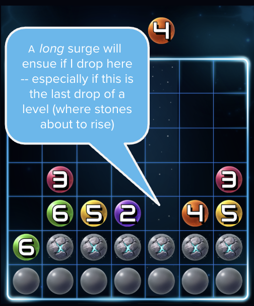 Spark7 example: a long surge chain reaction triggered by careful disc stacking